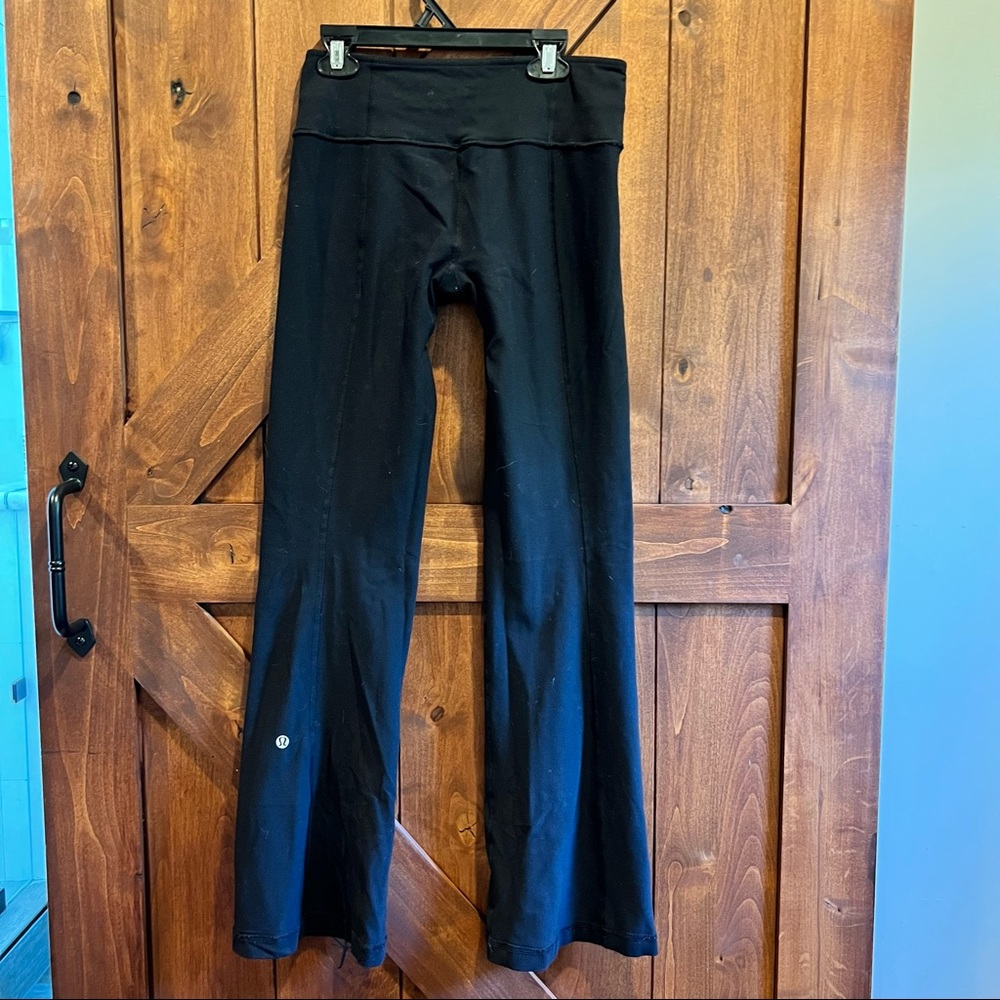Lululemon flare reversible leggings in black